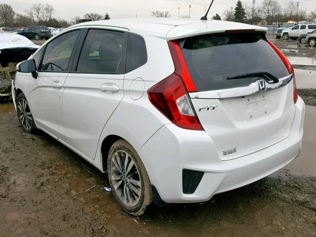 JHMGK5H77GX010953 - 2016 HONDA FIT EX WHITE photo 3