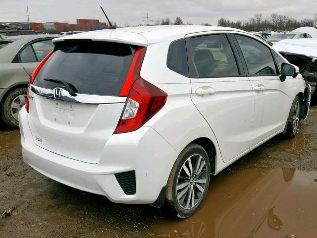 JHMGK5H77GX010953 - 2016 HONDA FIT EX WHITE photo 4