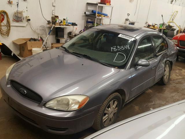 1FAFP56U87A183848 - 2007 FORD TAURUS SEL GRAY photo 2