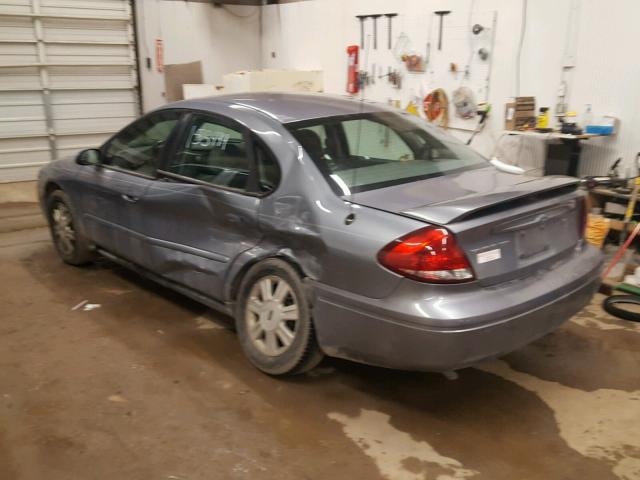 1FAFP56U87A183848 - 2007 FORD TAURUS SEL GRAY photo 3