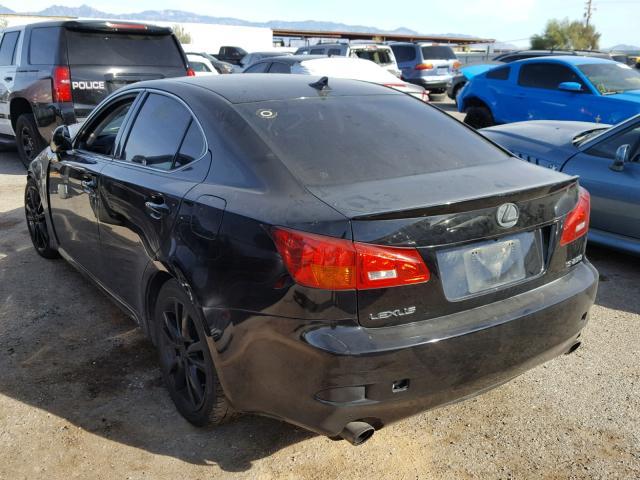 JTHBK262382080299 - 2008 LEXUS IS 250 BLACK photo 3