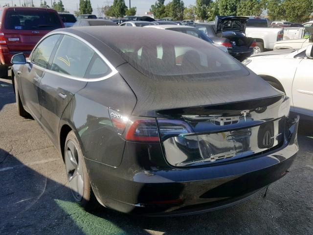 5YJ3E1EB4JF127867 - 2018 TESLA MODEL 3 BLACK photo 3