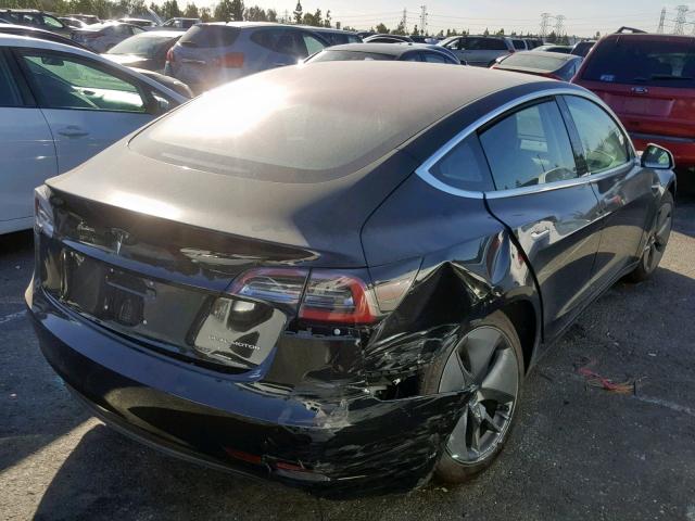 5YJ3E1EB4JF127867 - 2018 TESLA MODEL 3 BLACK photo 4