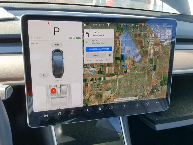 5YJ3E1EB4JF127867 - 2018 TESLA MODEL 3 BLACK photo 9