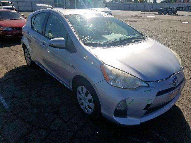 JTDKDTB3XC1021801 - 2012 TOYOTA PRIUS C SILVER photo 1