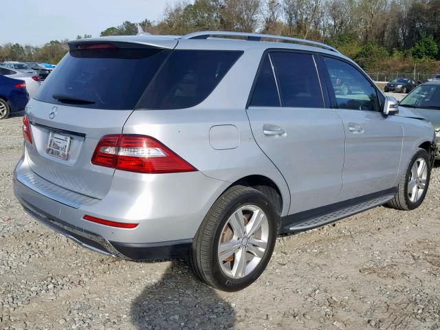 4JGDA5JB1DA158970 - 2013 MERCEDES-BENZ ML 350 SILVER photo 4