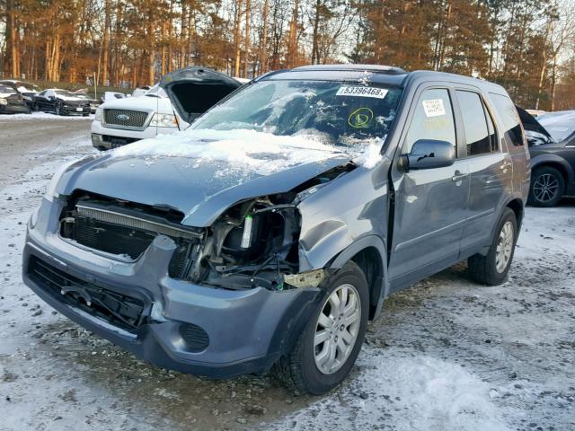 JHLRD78916C049418 - 2006 HONDA CR-V SE GRAY photo 2