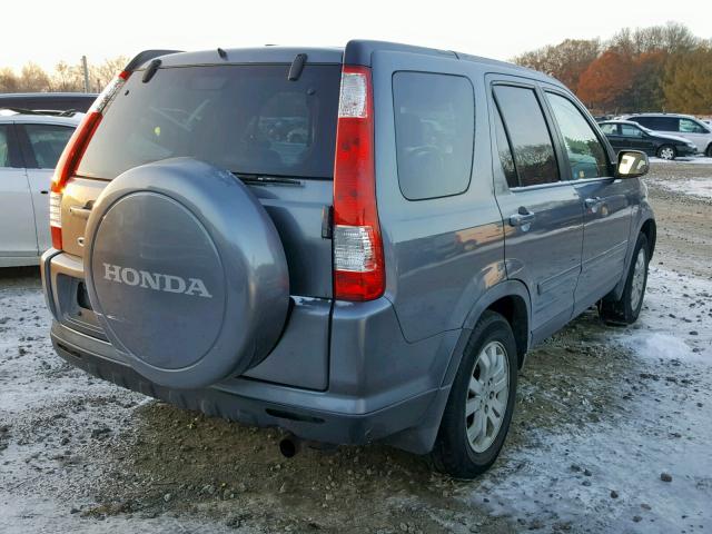 JHLRD78916C049418 - 2006 HONDA CR-V SE GRAY photo 4