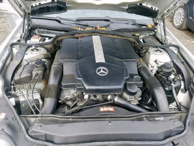 WDBSK75F24F078001 - 2004 MERCEDES-BENZ SL 500 SILVER photo 7