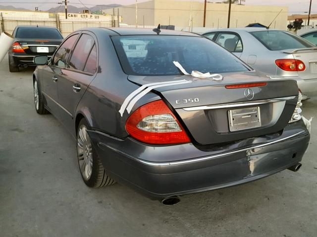 WDBUF56X47B123816 - 2007 MERCEDES-BENZ E 350 GRAY photo 3