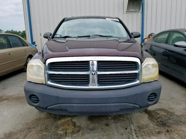 1D4HD38K25F540262 - 2005 DODGE DURANGO ST BURGUNDY photo 9