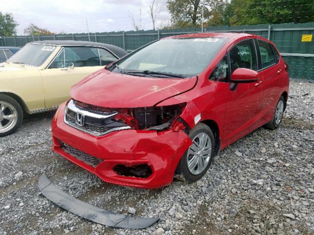 3HGGK5G42JM720432 - 2018 HONDA FIT LX RED photo 2