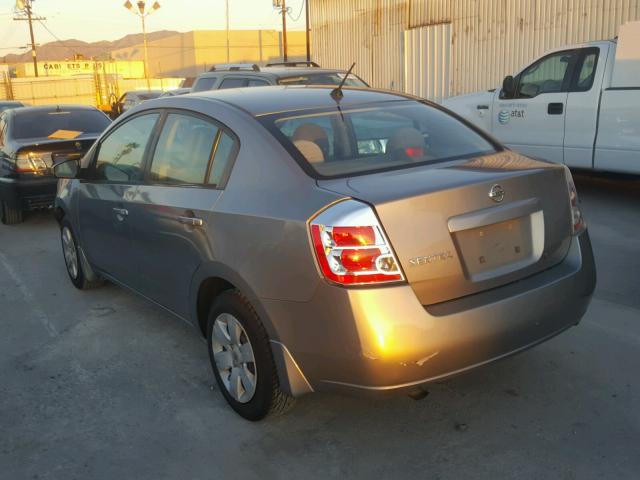 3N1AB61E68L665658 - 2008 NISSAN SENTRA 2.0 GRAY photo 3