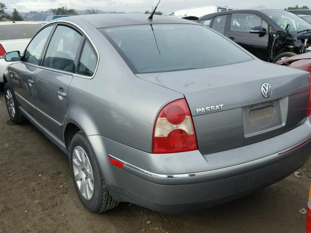 WVWPD63B73P452316 - 2003 VOLKSWAGEN PASSAT GLS SILVER photo 3