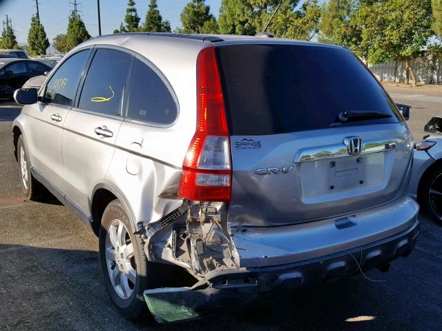 JHLRE48797C003931 - 2007 HONDA CR-V EXL SILVER photo 3