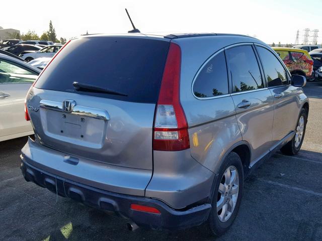 JHLRE48797C003931 - 2007 HONDA CR-V EXL SILVER photo 4