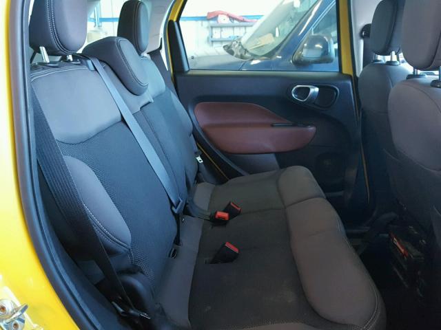 ZFBCFADH1EZ022645 - 2014 FIAT 500L TREKK YELLOW photo 6