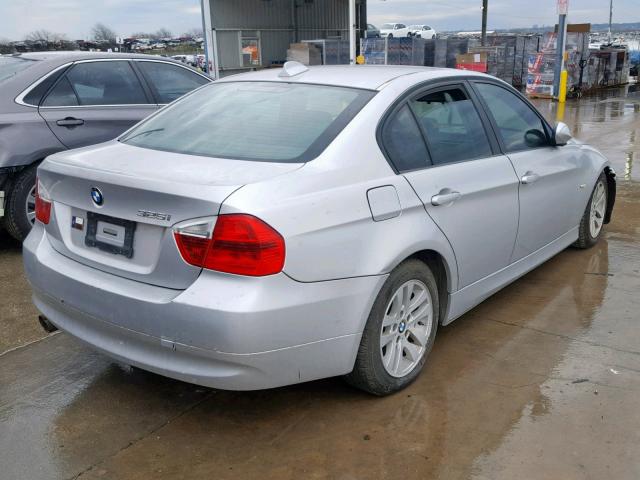 WBAVB13516KX48649 - 2006 BMW 325XI SILVER photo 4