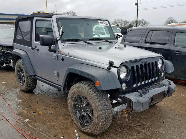 1C4AJWAG7GL308355 - 2016 JEEP WRANGLER S SILVER photo 1