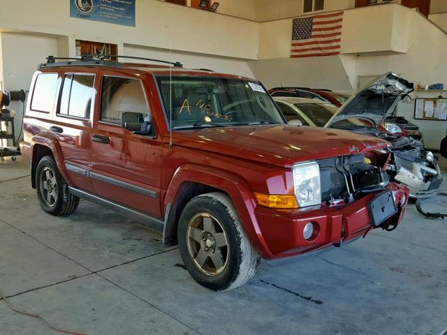 1J8HG48N96C131367 - 2006 JEEP COMMANDER RED photo 1
