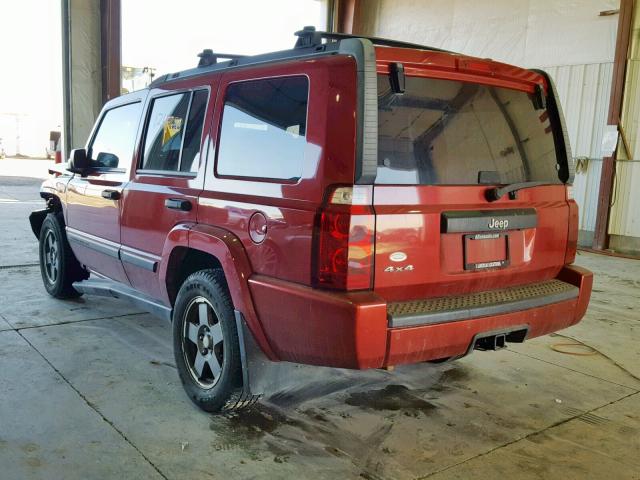1J8HG48N96C131367 - 2006 JEEP COMMANDER RED photo 3