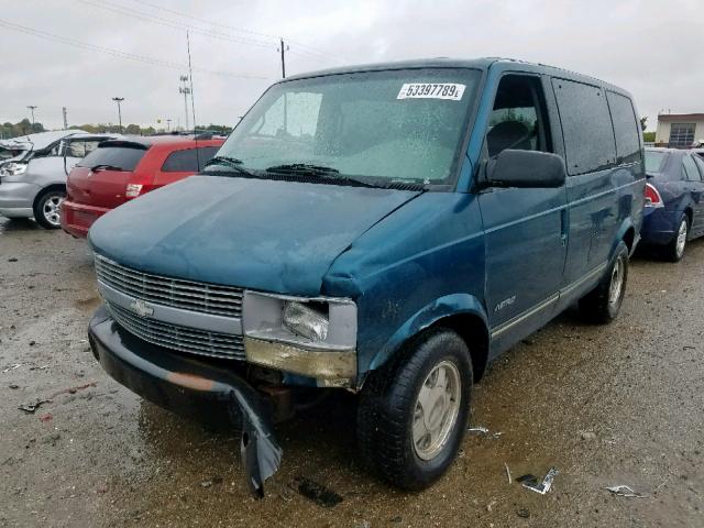 1GNDM19W8WB135931 - 1998 CHEVROLET ASTRO BLUE photo 2