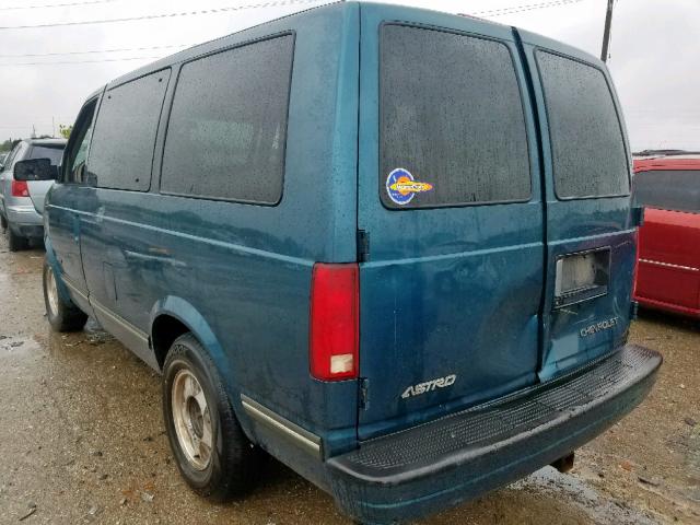 1GNDM19W8WB135931 - 1998 CHEVROLET ASTRO BLUE photo 3