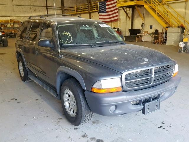 1D4HR38Z03F619814 - 2003 DODGE DURANGO SP GRAY photo 1