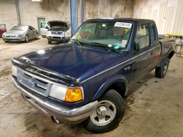 1FTCR15X9STA64974 - 1995 FORD RANGER SUP BLUE photo 2