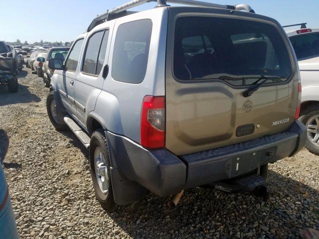 5N1ED28T52C543426 - 2002 NISSAN XTERRA XE SILVER photo 3