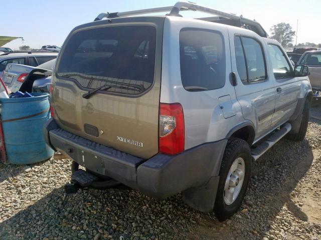 5N1ED28T52C543426 - 2002 NISSAN XTERRA XE SILVER photo 4