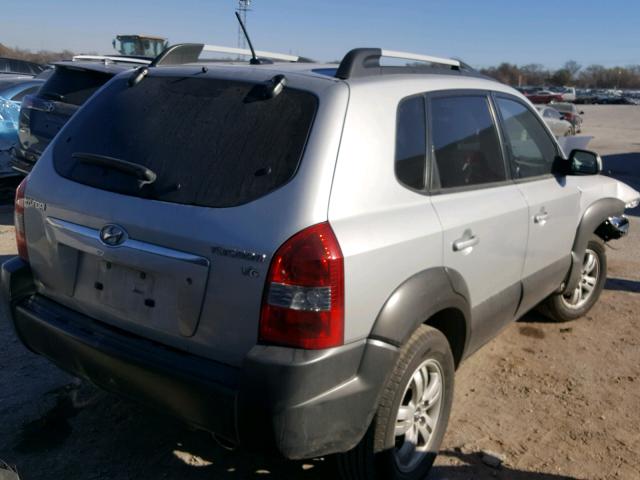 KM8JN12D18U904158 - 2008 HYUNDAI TUCSON SE SILVER photo 4