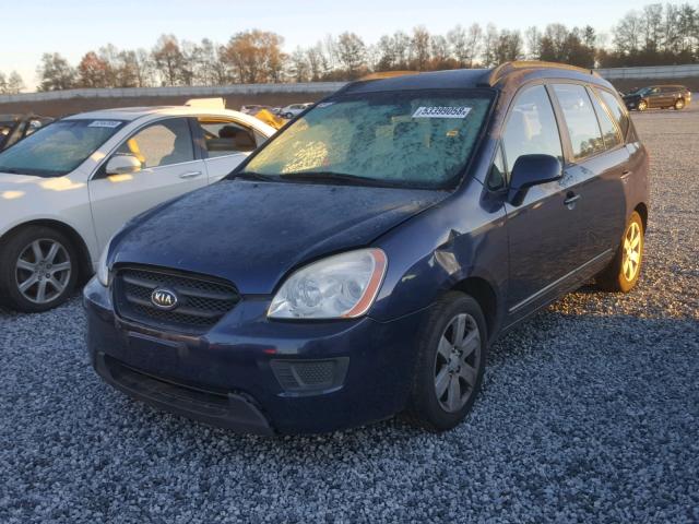 KNAFG526387177033 - 2008 KIA RONDO LX BLUE photo 2