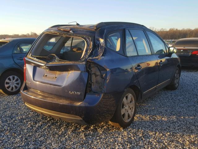 KNAFG526387177033 - 2008 KIA RONDO LX BLUE photo 4