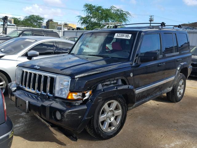 1J8HG58N36C338018 - 2006 JEEP COMMANDER BLACK photo 2