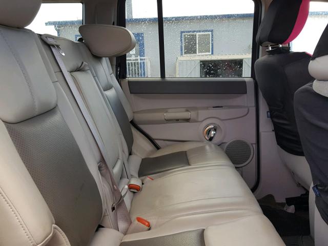 1J8HG58N36C338018 - 2006 JEEP COMMANDER BLACK photo 6