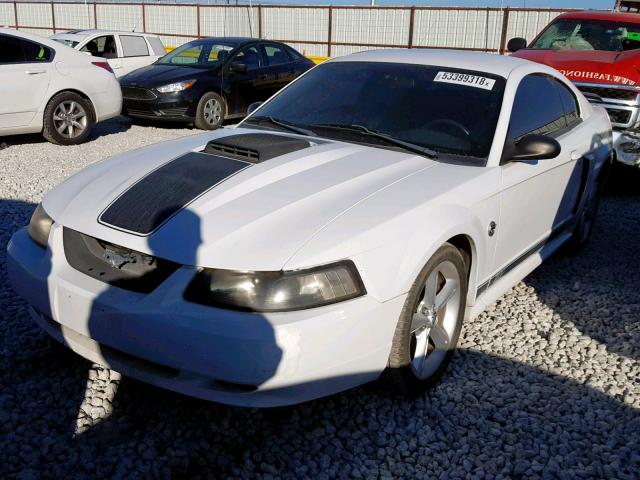 1FAFP42R04F148599 - 2004 FORD MUSTANG MA WHITE photo 2