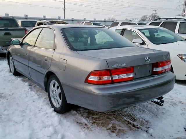 JT8BF28G4Y0270279 - 2000 LEXUS ES 300 GRAY photo 3