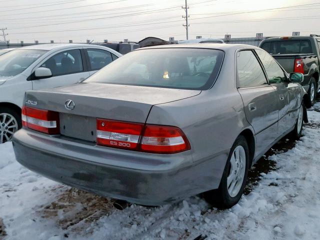 JT8BF28G4Y0270279 - 2000 LEXUS ES 300 GRAY photo 4