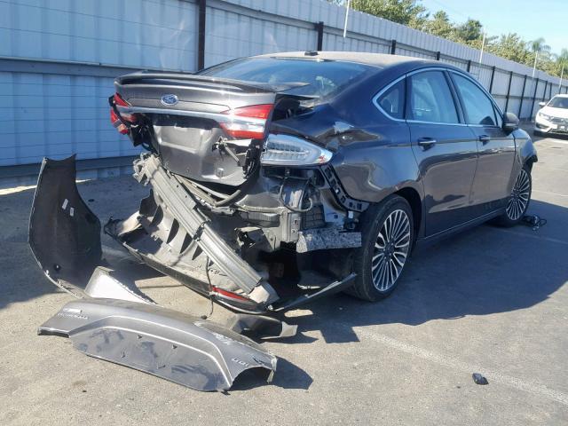 3FA6P0D99JR206200 - 2018 FORD FUSION TIT CHARCOAL photo 4