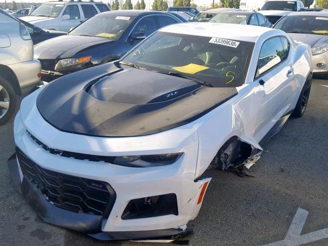 1G1FJ1R6XJ0184135 - 2018 CHEVROLET CAMARO ZL1 WHITE photo 2