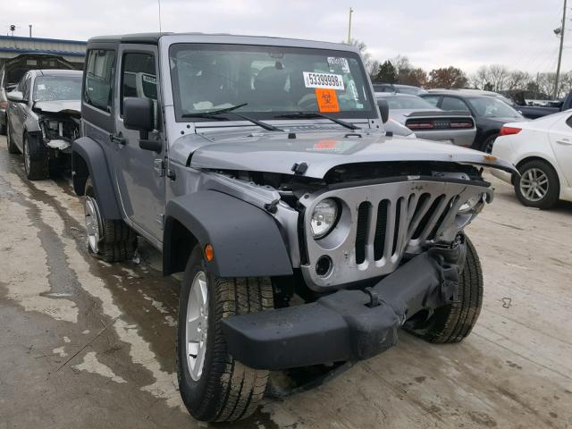 1C4GJWAG7JL929919 - 2018 JEEP WRANGLER S SILVER photo 1