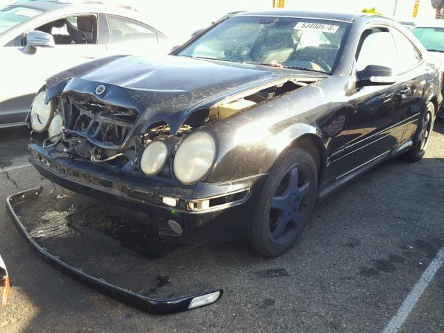 WDBLJ70G62F200539 - 2002 MERCEDES-BENZ CLK 430 BLACK photo 2