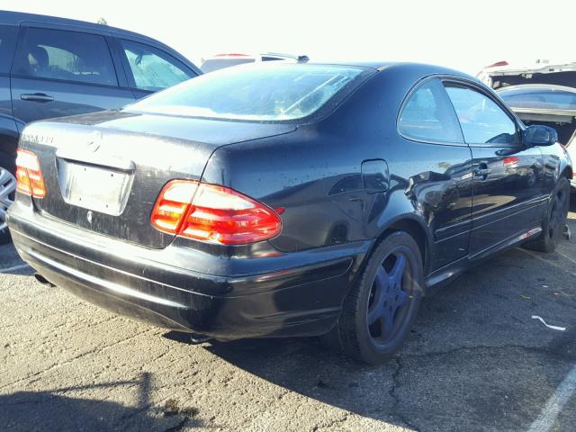 WDBLJ70G62F200539 - 2002 MERCEDES-BENZ CLK 430 BLACK photo 4