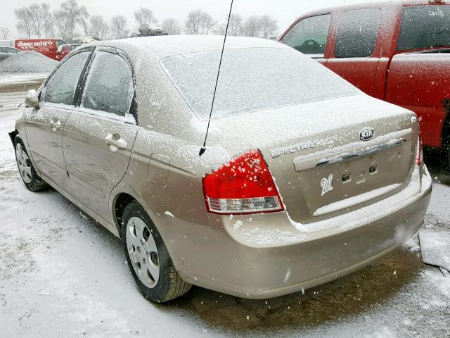 KNAFE121675465383 - 2007 KIA SPECTRA EX GOLD photo 3