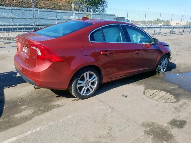 YV1622FS5C2043678 - 2012 VOLVO S60 T5 RED photo 4