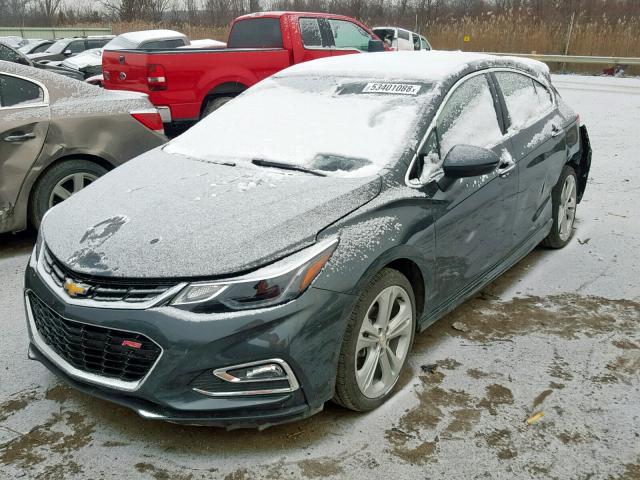 3G1BF6SM9HS576533 - 2017 CHEVROLET CRUZE PREM GRAY photo 2