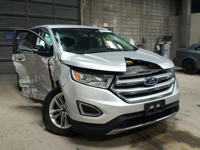 2FMPK4J85HBB29832 - 2017 FORD EDGE SEL SILVER photo 1