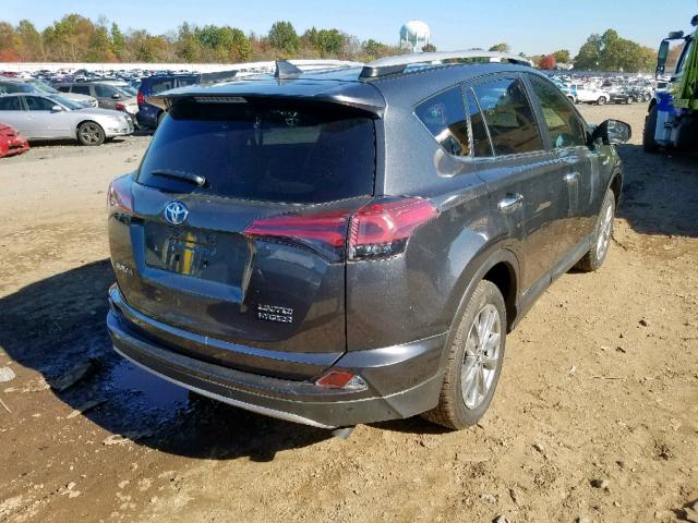 JTMDJREV1JD182342 - 2018 TOYOTA RAV4 HV LI GRAY photo 4