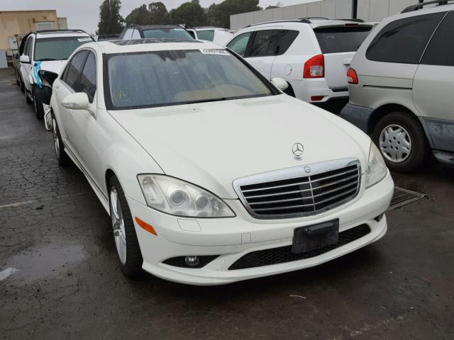 WDDNG71X68A196608 - 2008 MERCEDES-BENZ S 550 WHITE photo 1